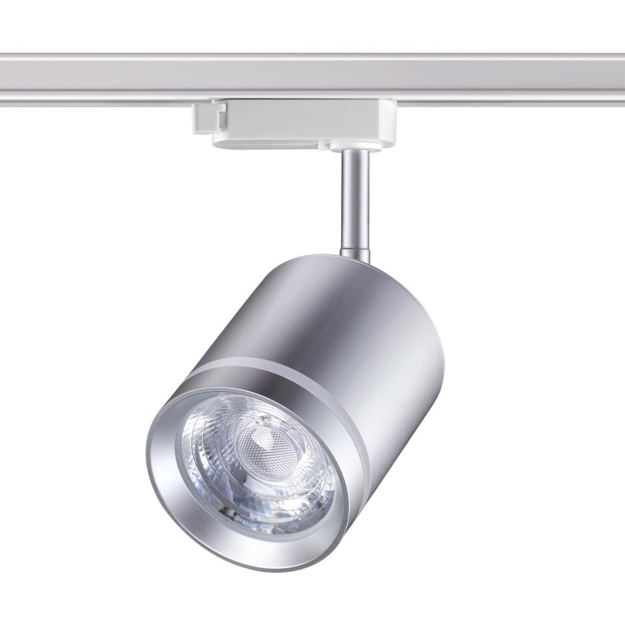 358803 PORT NT21 286 серебро Светильник трековый однофазный трехжильный IP20 LED 15W 1300Лм 4000K 85-265V ARUM