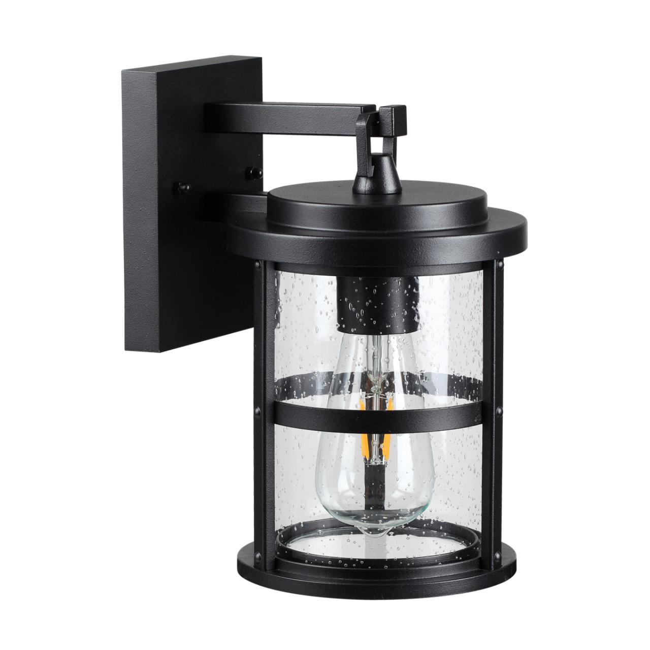 4964/1W NATURE ODL22 715 черный/стекло Ландшафтный настен.светильник E27 1*60W IP44 MAGUS