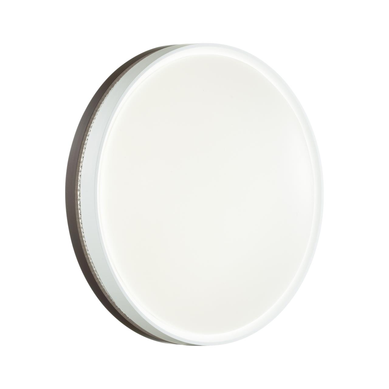 7668/DLN COLOR SN 152 Светильник пластик/белый/темно-коричневый LED 48Вт 3000/4000/6000К D415 IP43 CCT NOHAVA BROWN
