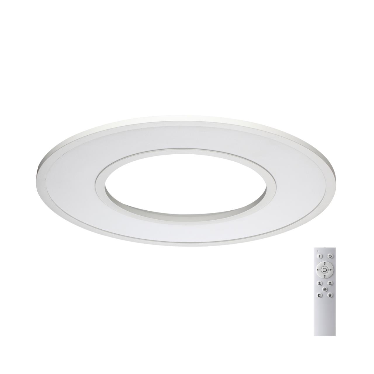 7718/52L MITRA LED SN 000 Светильник металл/акрил/белый LED 52Вт 3000-6500К D590 IP20 пульт ДУ ALTAIR