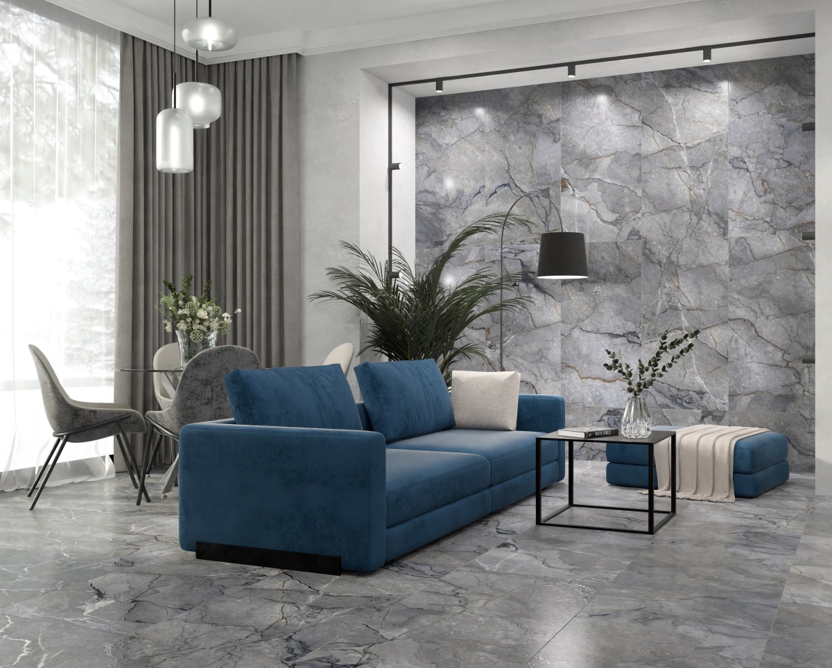 Керамогранит Primavera Tanami Blue Grit Granula 60x120 см