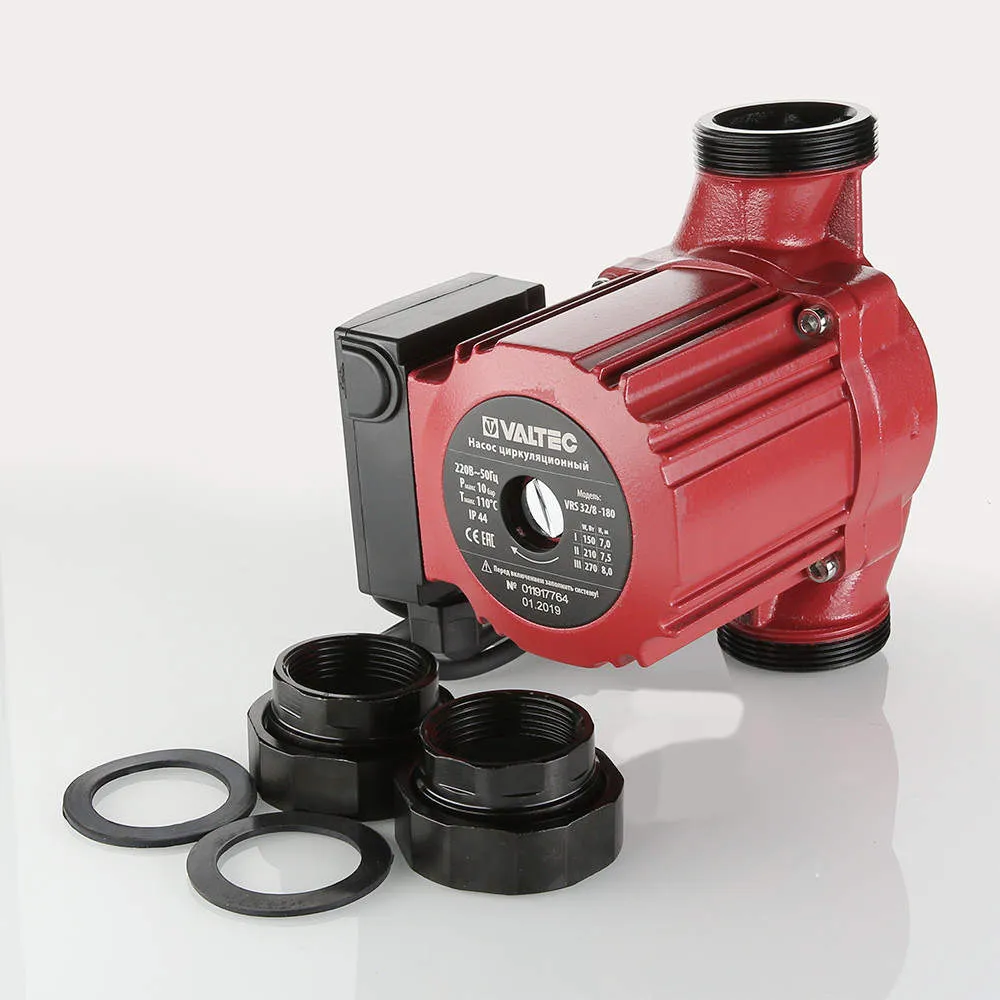 Насос циркуляционный Valtec RS 32/8-180 с гайками