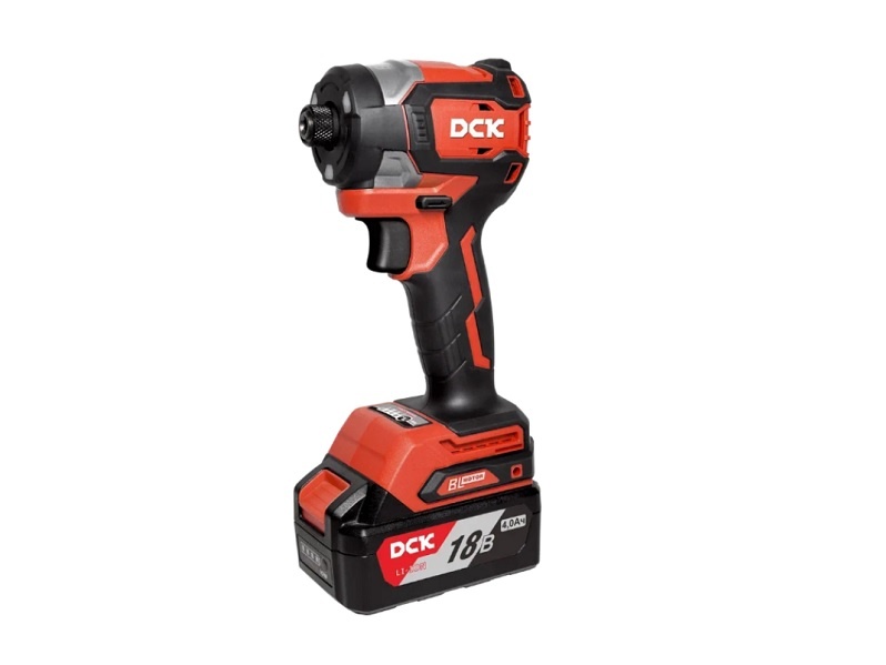 Гайковерт (винтоверт) аккумуляторный DCK KDPL208 18В, HEX-impact, 208нм, 3 скорости, подсветка.