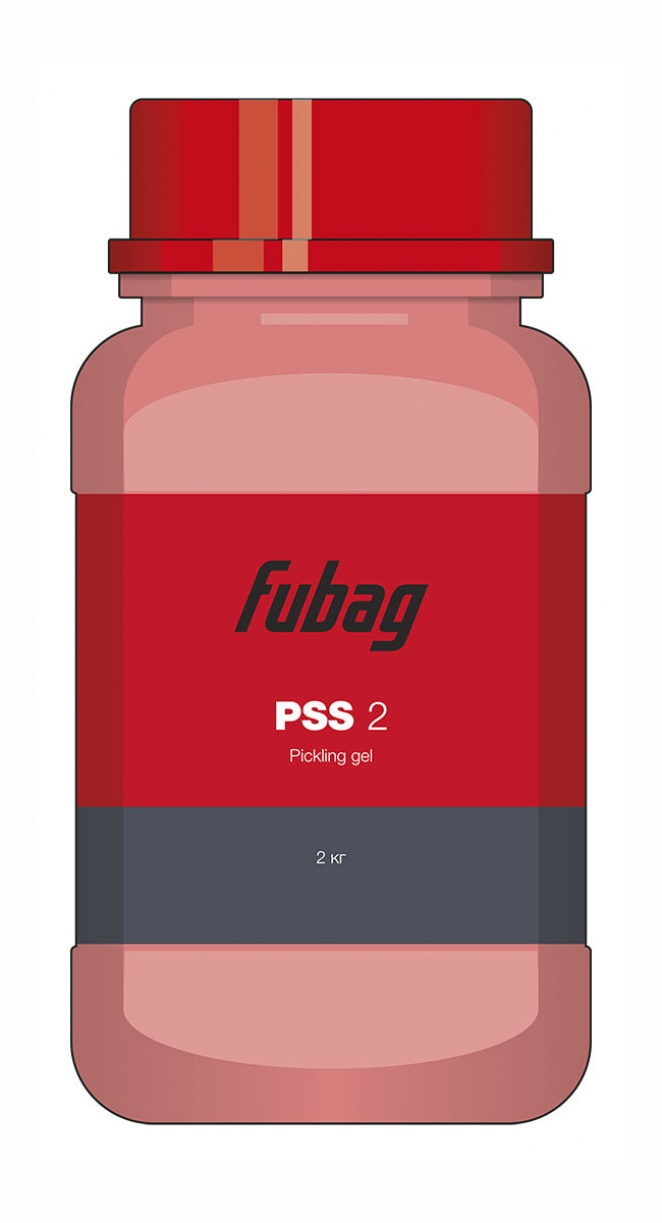 Травильная паста Fubag PSS 2 для нержавеющей стали + кисть, 2кг.