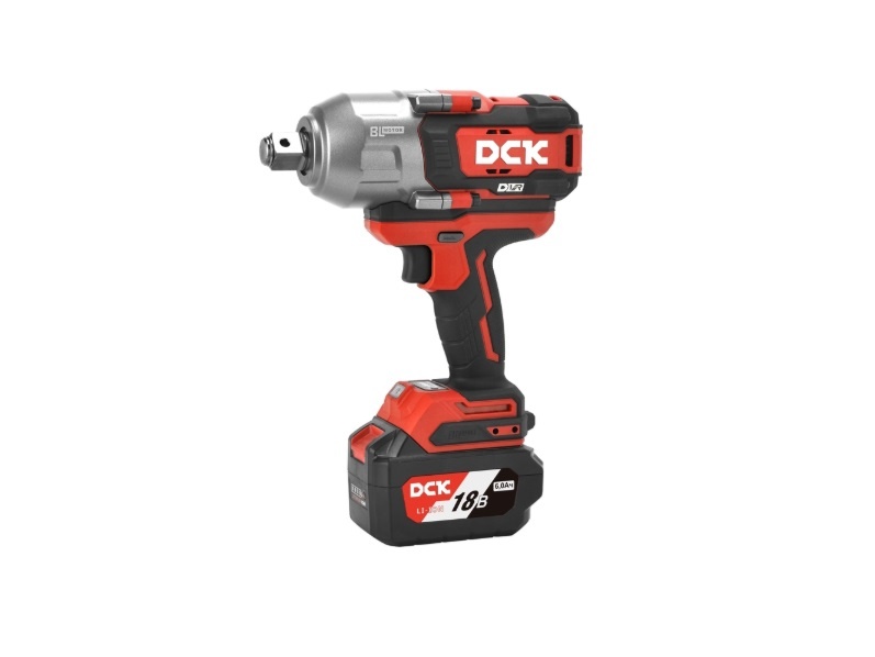 Гайковерт аккумуляторный ударный бесщеточный DCK KDPB 1288 , 18В, 3/4 ", 2*6А/ч. 1288НМ