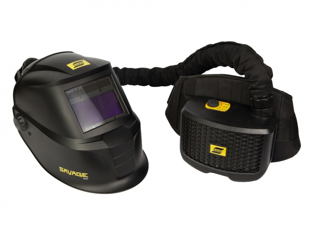 Сварочная маска ESAB хамелеон SAVAGE A40 с блоком подачи воздуха, 9–13 DIN.