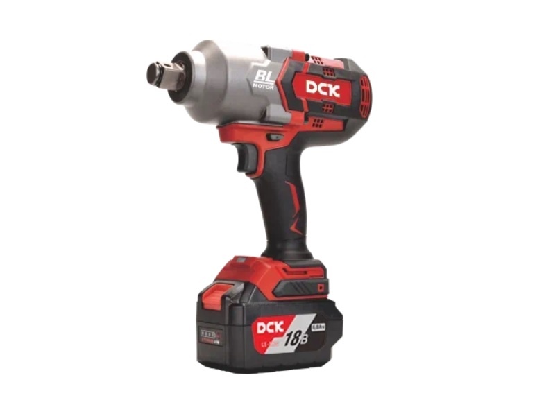 Гайковерт аккумуляторный ударный бесщеточный DCK KDPB998HK, 18В, 3/4 ", 2*6А/ч. 1000НМ