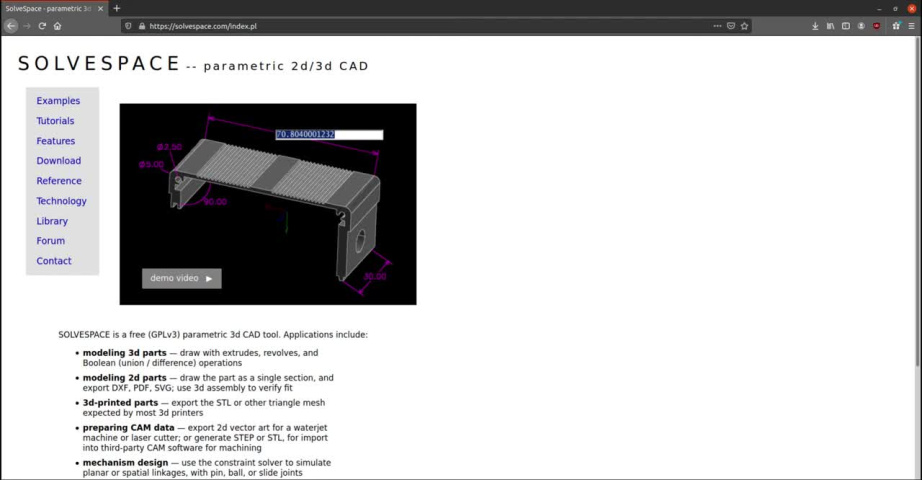 Основы работы в SolveSpace