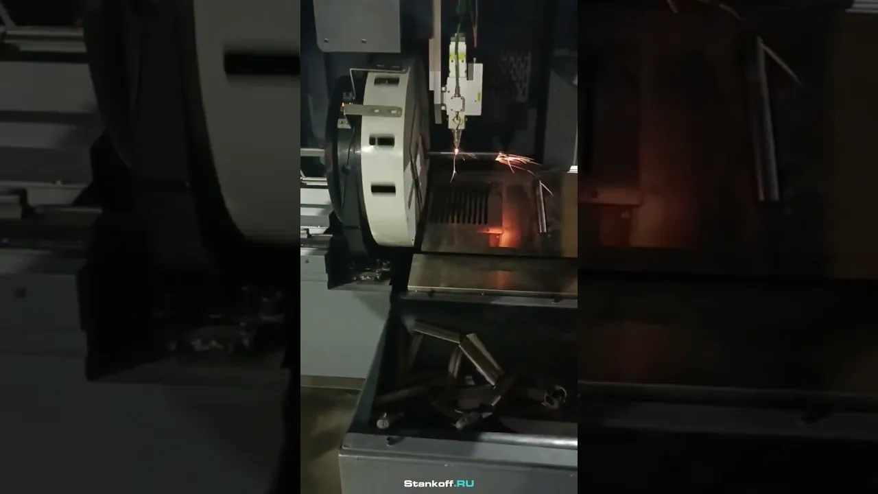 ОПТОВОЛОКОННЫЙ ЛАЗЕРНЫЙ ТРУБОРЕЗ #станки #станокчпу #фрезерчпу #cnc