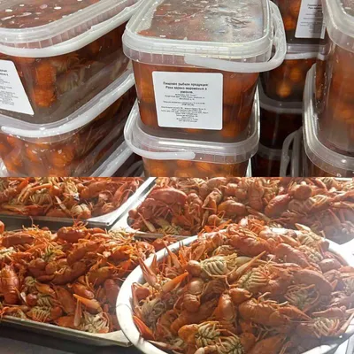 Раки варёно-мороженые в рассоле, 1 кг