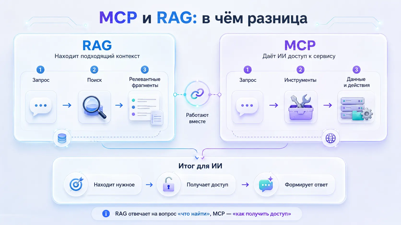 MCP и RAG в чем разница