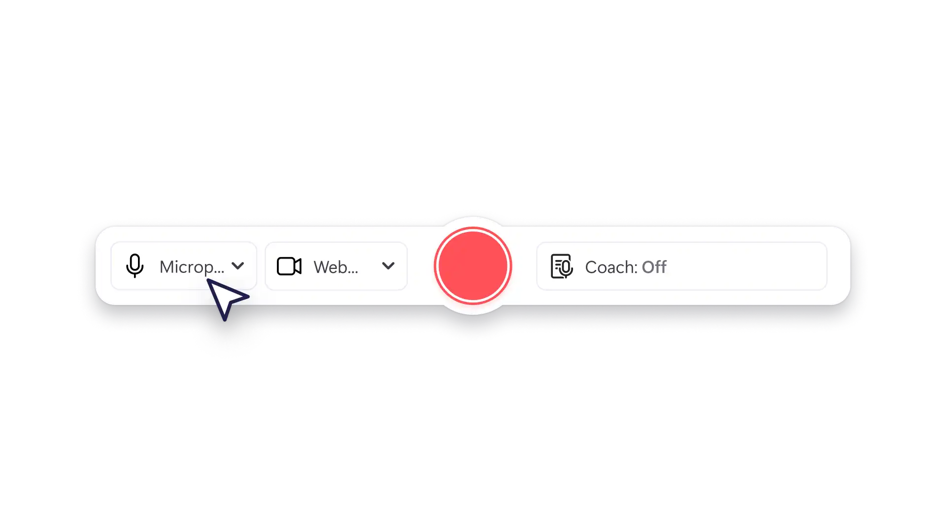 Выбор экрана, окна или вкладки для записи в Clipchamp
