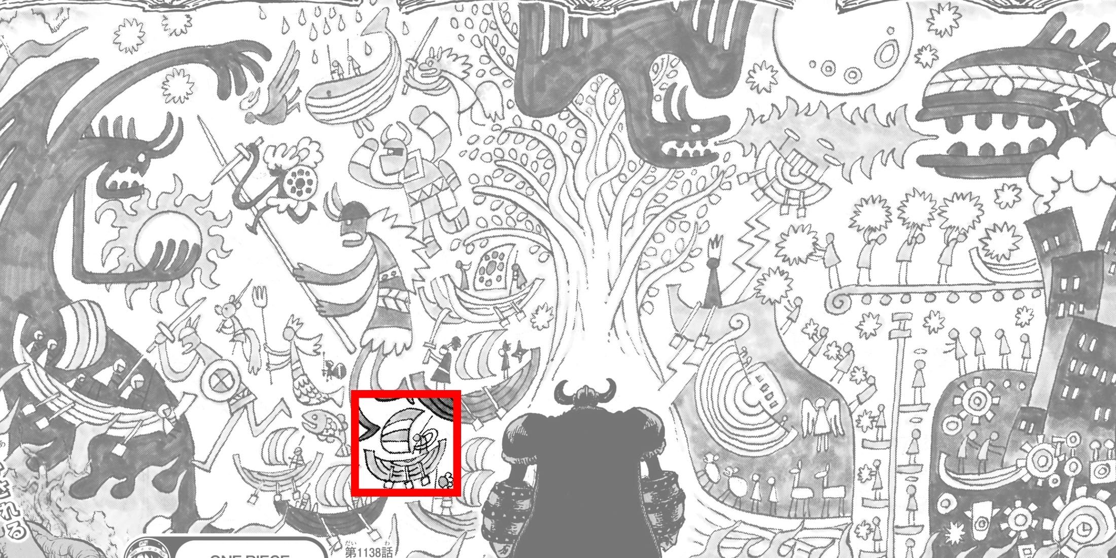 Изображение в галерее статьи: One Piece: Все расы, изображенные на древней фреске Эльбафа