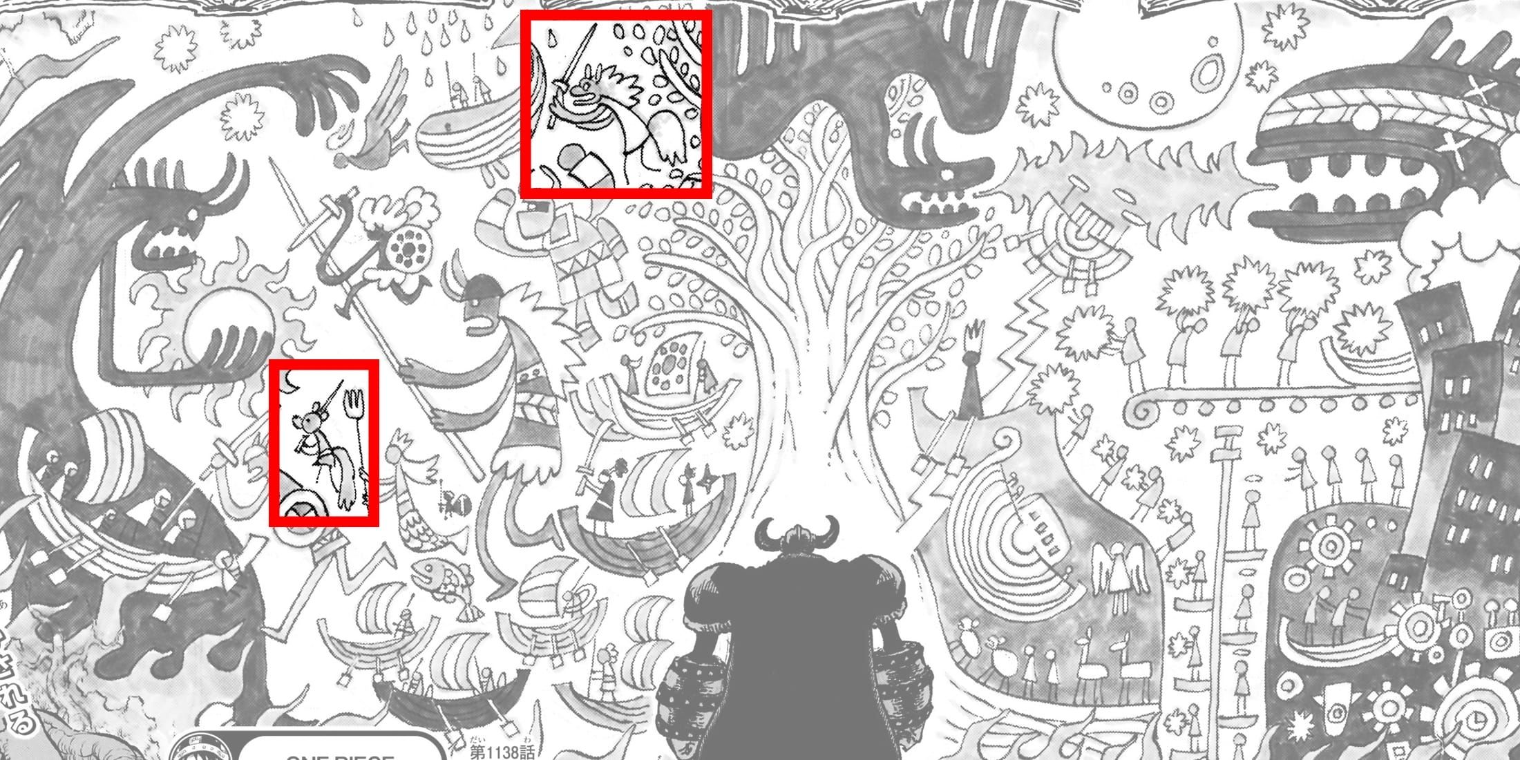 Изображение в галерее статьи: One Piece: Все расы, изображенные на древней фреске Эльбафа