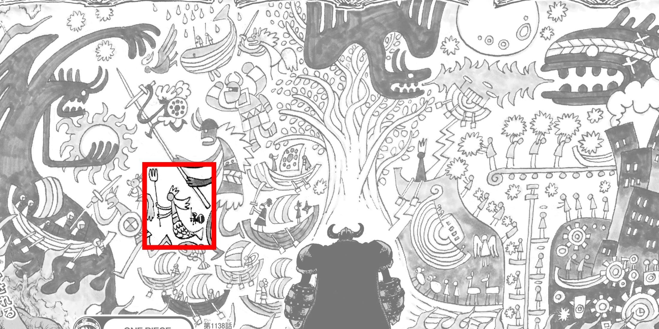 Изображение в галерее статьи: One Piece: Все расы, изображенные на древней фреске Эльбафа