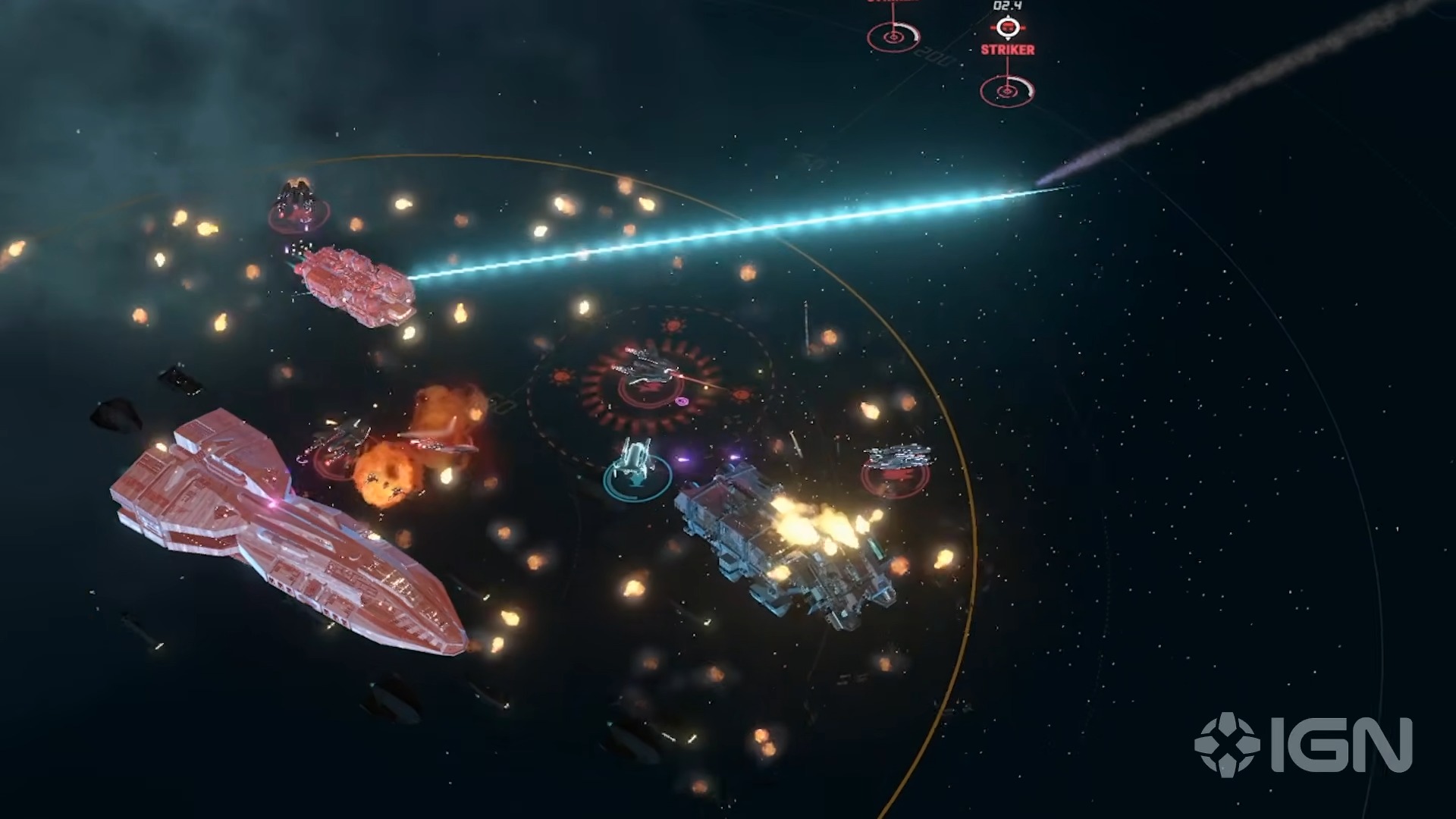 Четыре типа кораблей Gunstar в Battlestar Galactica: Scattered Hopes