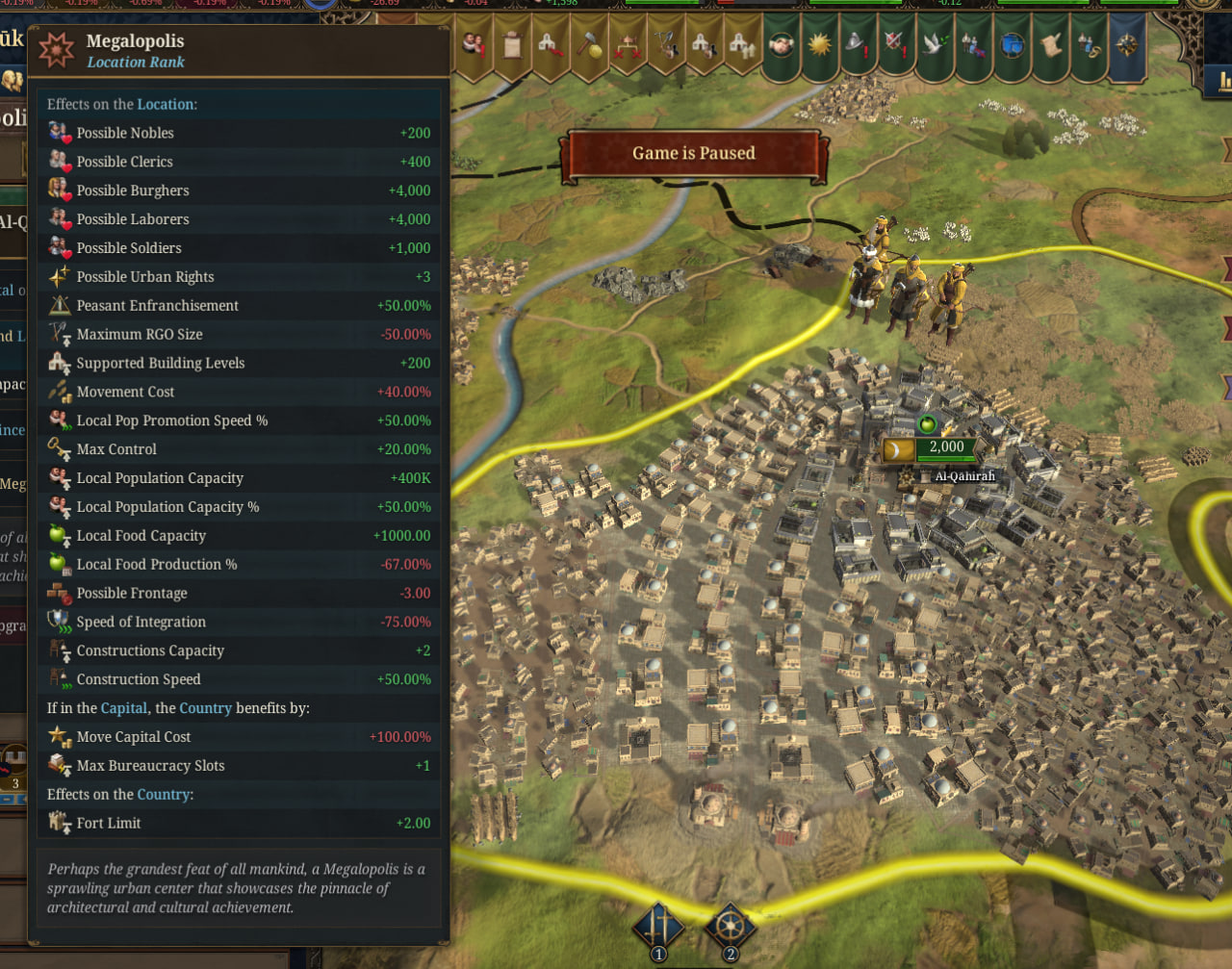 Грядущие изменения в Europa Universalis V: мегалополисы и права для городов