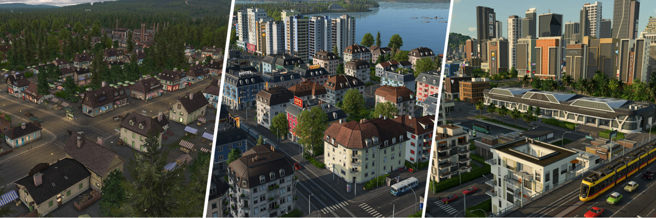 В Transport Fever 3 переделают систему развития городов