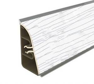 Плинтус Неон Белый - АР740 - 4 200мм пластик Termoplast 
