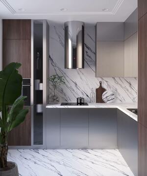 Столешница 8098/Pt Marble Lilac 38мм 600х4 200 E2 Slotex 1U 