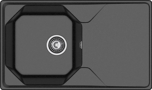 Мойка UNIQUE - Черный 840х510х200мм прямоугольный 1 чаша GranFest U-840L черный 