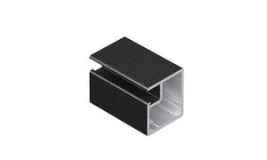 Профиль фасадный Aristo 831 (F1-17) Черный Крац. (Brash) 5,4 м (профиль рамочный узкий) 