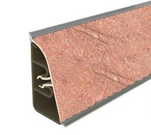 Плинтус Ардезия - АР740 - 4 200мм пластик Termoplast 