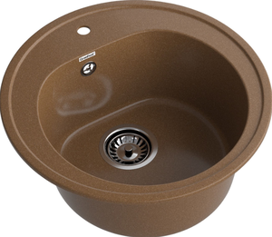 Мойка RONDO - Терракот 510х510х190мм круглый 1 чаша GranFest R-510 терракот 