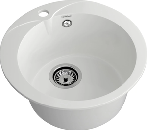 Мойка RONDO - Иней 480х480х194мм круглый 1 чаша GranFest GF-R480 иней 