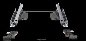 20090 Напр.Cкрытого Монтажа замок 3D, 40кг P2O полного выдвижения 250 с доводчиком DTC