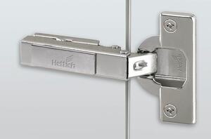 Петля 110 гр. Вкладная Hettich Intermat быстрого монтажа никель (9943-Т42-К) 1030922 + ответная план