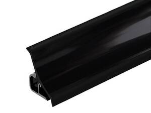 Плинтус Черный Глянец 1021 AP120 - 3 000мм пластик Termoplast 