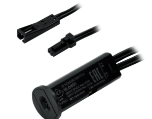 15.0401 Выключатель 3 функции: Дверь/Рука/Диммер черный 12/24V / 60/120W  AQ 