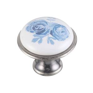 GP-0728-J4-А-07 Ручка кнопка Античное серебро Керамика GTV