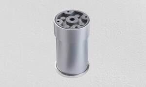 Опора D-60mm H-60mm Пластик алюминий матовый 
