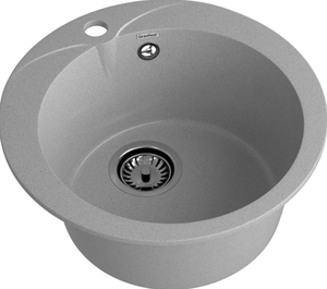 Мойка RONDO - Серый 480х480х194мм круглый 1 чаша GranFest GF-R480 серый 