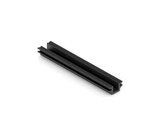 Черный Slim Line Уплотнитель П-образный низкий 4 мм 
