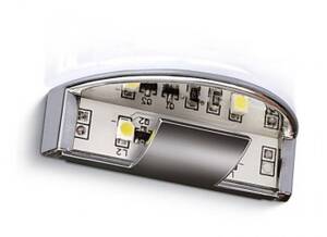 Клипса для полки  хром 12V /  синий  LD-KL2DNB-40