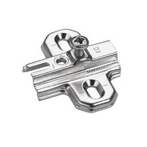 Ответная планка Hettich SlideOn дистанция 1,5 мм без винтов никель 107919801 