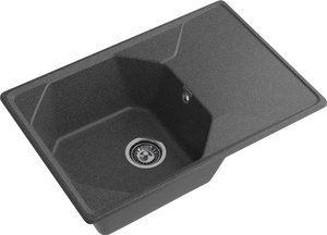 Мойка UNIQUE U740-L Графит 740х510х200мм прямоугольный 1 чаша GranFest U-740L графит 