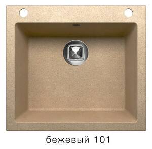 Мойка TOLERO - Бежевый 555х500х200мм прямоугольный 1 чаша Polygran R-111 
