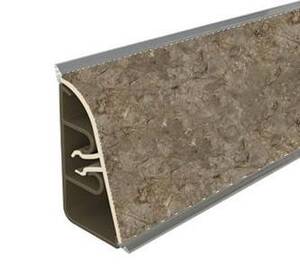 Плинтус Аламбра Темная 4035М АР740 - 4 200мм пластик Termoplast 