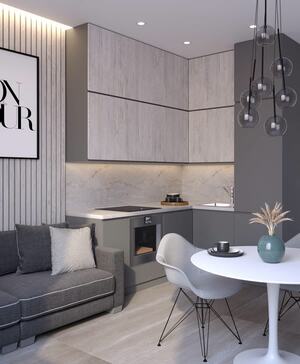 Столешница 8107/Pt Electric Quartzite 38мм 800х3 050 E2 Slotex 1U 