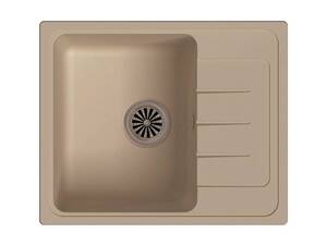 Мойка Elegant 45F Крем 580х480х195мм прямоугольный 1 чаша Ewigstein E-45F 