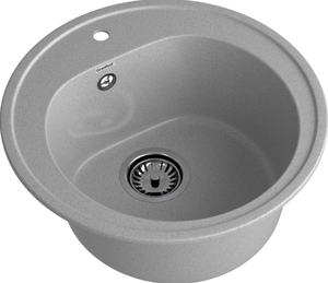 Мойка RONDO - Серый 510х510х190мм круглый 1 чаша GranFest GF-R510 серый 