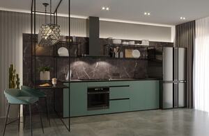 Столешница 2343/A Ankara Marble Двухсторонняя (DUO-X) 38мм 600х3 050 E1 Slotex 1U 