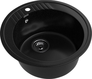 Мойка RONDO - Графит 520х520х200мм круглый 1 чаша GranFest R-520 графит 