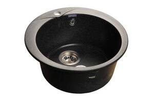 Мойка RONDO - Черный 480х480х194мм круглый 1 чаша GranFest GF-R480 черный 
