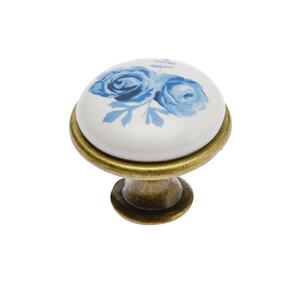 GP-0728-J4-А-04 Ручка кнопка Старое золото Керамика GTV