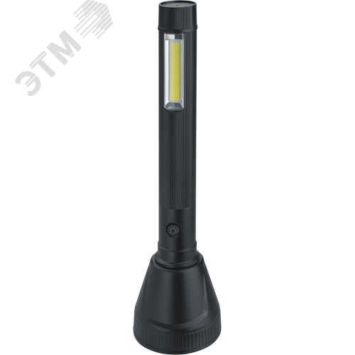 Фонарь светодиодный NPT-CP31-ACCU пластиковый 1LED, 10Вт + 1COB, 2Вт